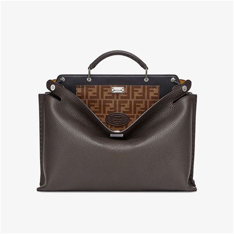 fendi peekaboo regular brown|fendi peekaboo men's.